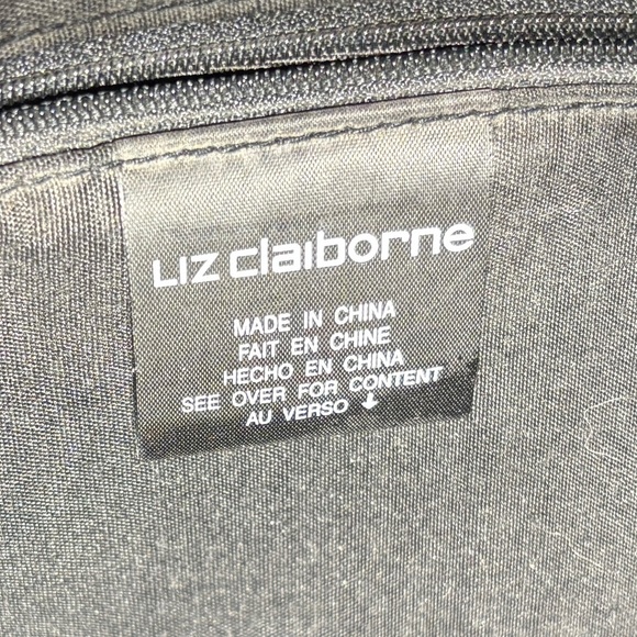 Liz Claiborne  Black Tote Bag with Double Handles - Picture 6 of 6